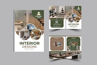 design a luxury real estate brochure and professional company brochure