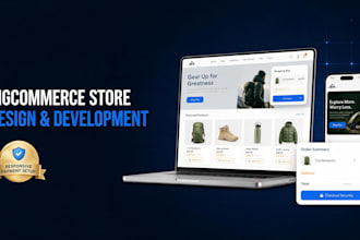 design a professional bigcommerce ecommerce website and online store