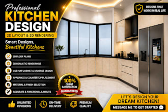 create contemporary design kitchen interior