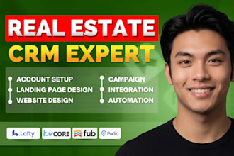 setup real estate crm lofty crm boldtrail kvcore gohighlevel follow up boss