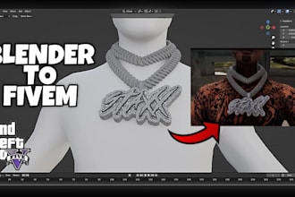create realistic custom fivem characters, drip, tattoos, chains and masks