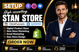 setup stan store design and market your stan store for digital products