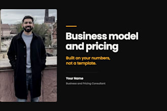 design your products business model and pricing strategy