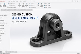 design custom replacement parts and 3d printable stl in solidworks fusion 360