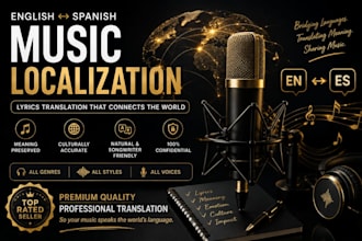 professionally translate and adapt your song lyrics