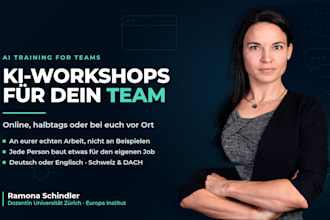 run ai training workshops for your team in german, online or on site across dach