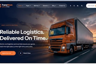 design squarespace trucking company website freight broker logistics website