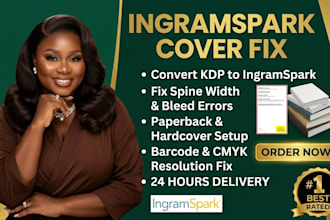 design a professional ingramspark book cover