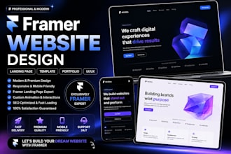 build framer website design framer landing page template portfolio ui ux website