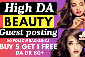 do high quality beauty guest post with a contextual backlink