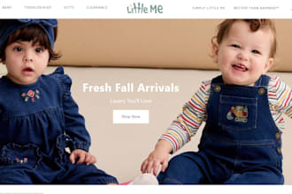 design baby clothing shopify store kids clothing website baby products store
