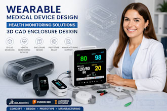 design wearable medical device health monitoring cad enclosure healthcare device