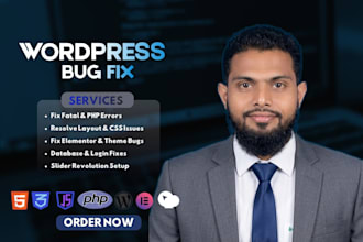 fix wordpress bug, fatal error, elementor or layout issue