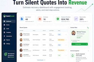 build an estimate follow up system with quote tracking