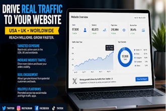 promote shoutout share website link to 500m USA, UK, ig, fb audiences
