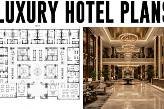 design luxury hotel floor plans premium hospitality architectural blueprint