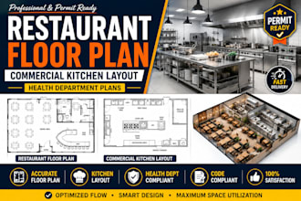 draw restaurant floor plan commercial kitchen layout health dept plans