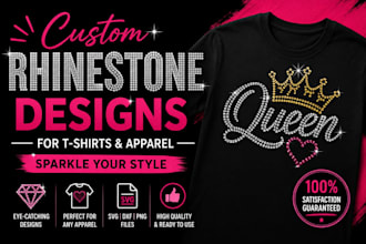 do rhinestone design for you professionally