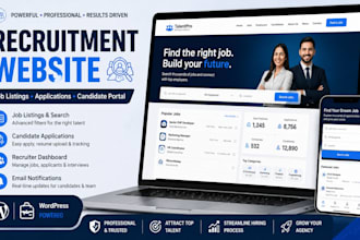 build recruitment agency website wordpress job listings and application portal