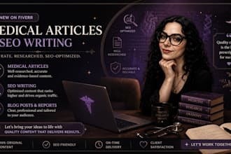write SEO medical articles