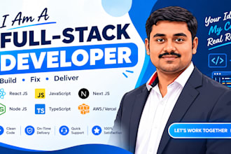 your expert next js react js developer or web application
