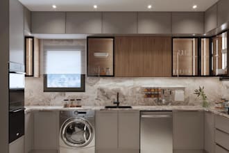 redesign 2d kitchen layout cabinet,wardrobes,floor plan,hallways with 3d render