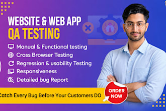 do your website QA testing and report bugs