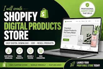 create shopify digital products store easy digital download edd resell products