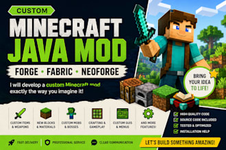 develop a custom minecraft java mod for forge fabric or neoforge