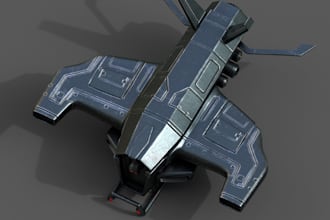 create game ready 3d spaceships, starships and sci fi vehicles for games