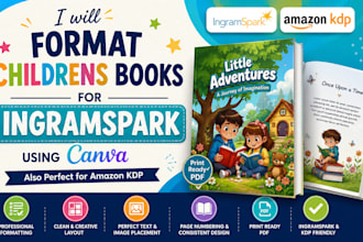 format childrens books for ingramspark using canva