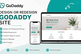 godaddy website design and redesign, godaddy website builder, godaddy expert