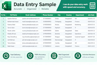 do accurate data entry and typing work