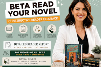 beta read and critique your novel, manuscript, or fiction