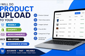 do product upload to your weebly shopify woocommerce wix store ecommerce store