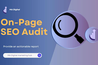 do an on page SEO audit and provide an actionable  report
