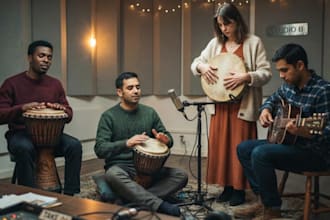 add djembe, darbuka, frame drum and dobro to your holiday music