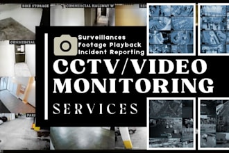 do cctv monitoring, video surveillance, footage detailed incident reporting