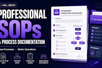 create professional sops and business process documentation