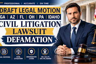 draft legal motion ga az fl ohio pa ldaho civil litigation lawsuit defamation