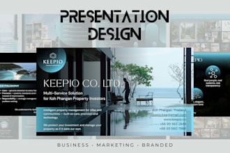 design a custom professional business presentation