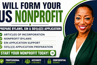 form your US nonprofit, prepare bylaws, ein and 501c3 application