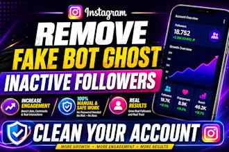 remove instagram bot, fake and ghost followers manually