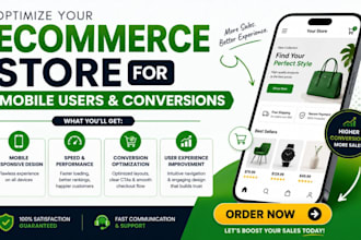 optimize your ecommerce store for mobile users and conversions