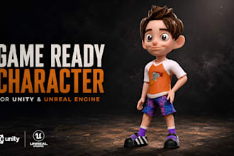create a 3d game ready character in blender