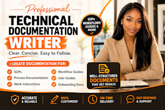 write sops, process documentation, workflow guides and work instructions