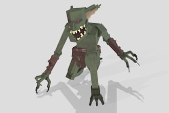 create custom minecraft 3d model, animations, weapons, items and mob