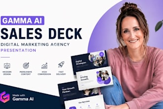 design gamma ai digital marketing agency sales deck pitch presentation design