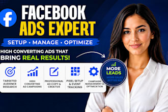 setup and manage high converting shopify facebook, shopify ads campaign meta ads