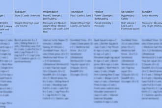create a personalized workout and strength training program for you